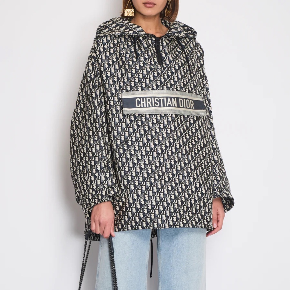 Christian Dior Hooded Anorak Monogram Jacket